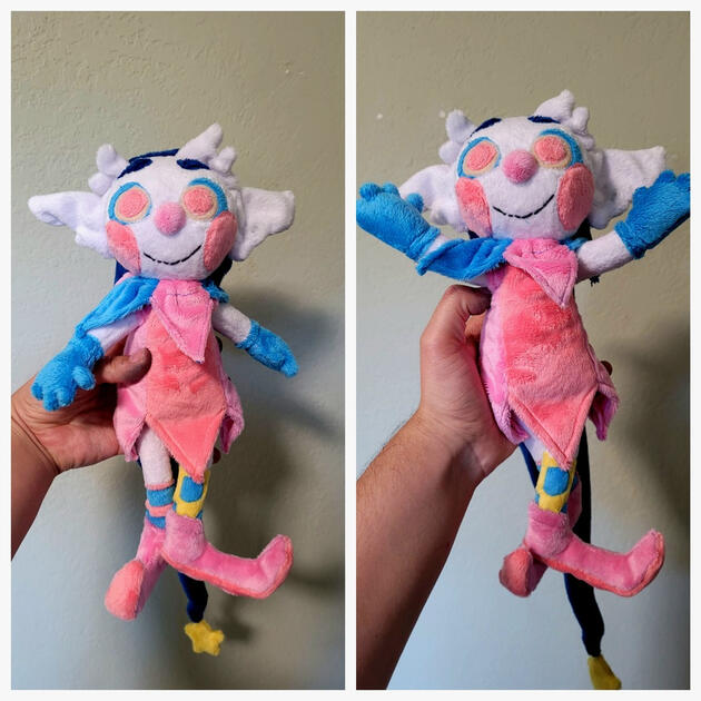 A plush of my own design, based on a pattern by PineNeedleTea